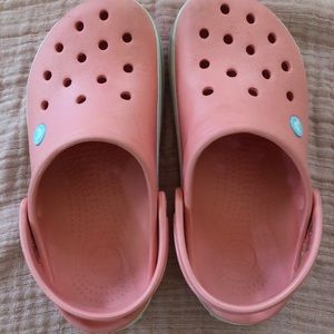 Crocs crocband GUC women 7 Melon/Ice Blue